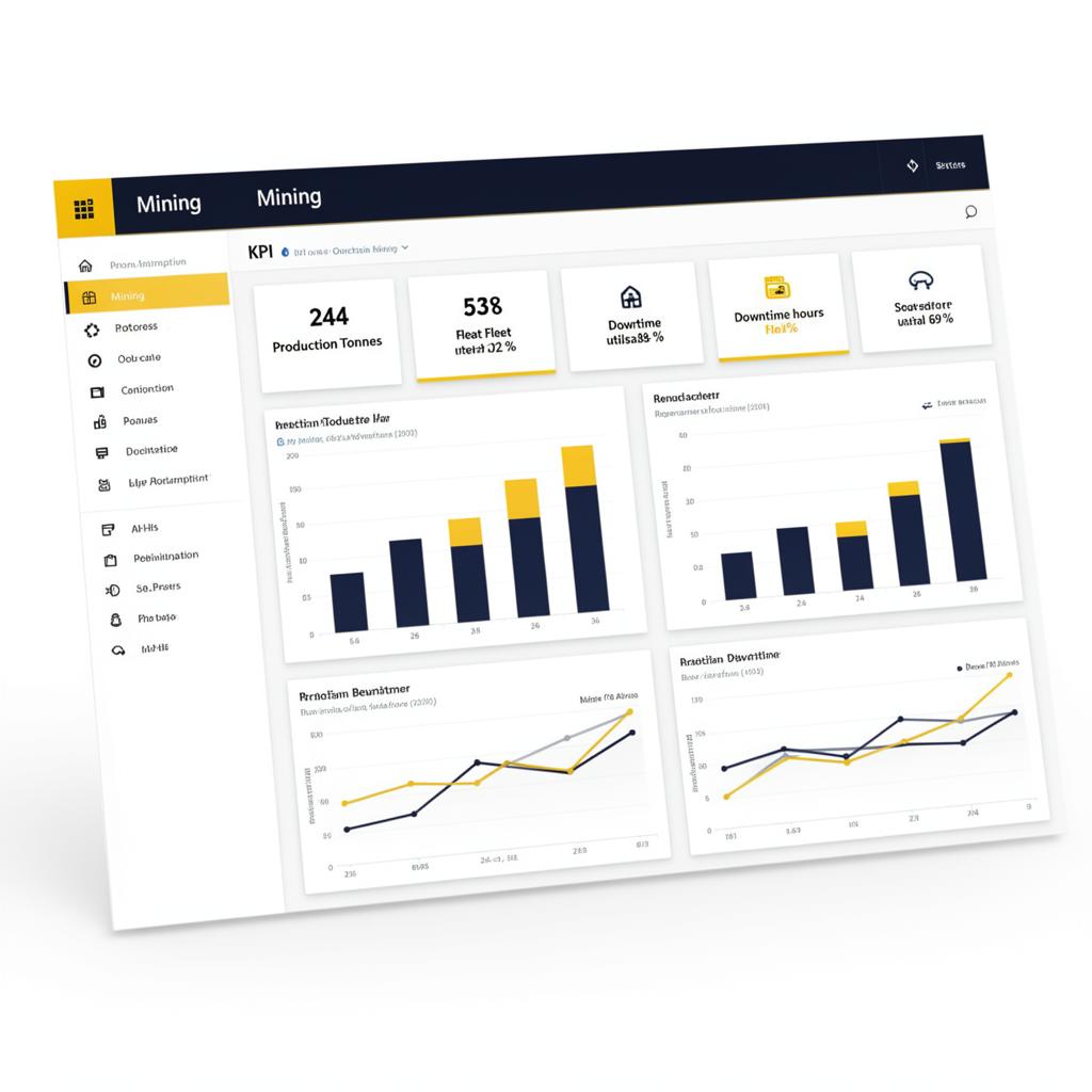 Power BI mining dashboard example